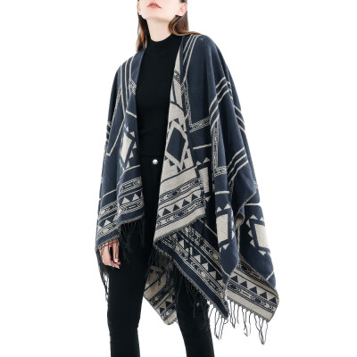 

Toponeto Fashion Women Blanket Lattice Pattern Coat Wrap Cozy Shawl