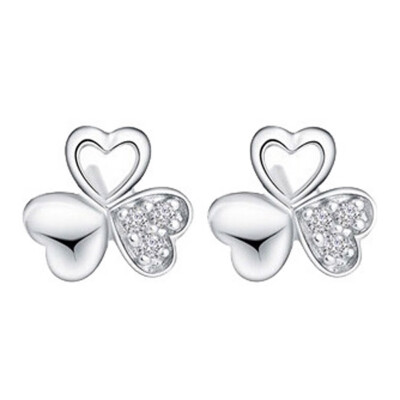 

1 Pair Chic 925 Family Friendship Love Ear Stud Earrings