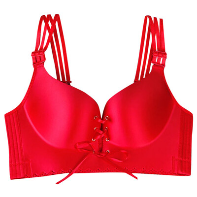 

Toponeto Womens Plus Size Adjustable Sports Extra-Elastic Breathable Lace Trim Bra