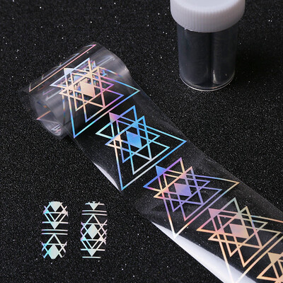 

〖Follure〗Rhombus Major Design Nail Art Foil Stickers Transfer Decal Tips Manicure DIY