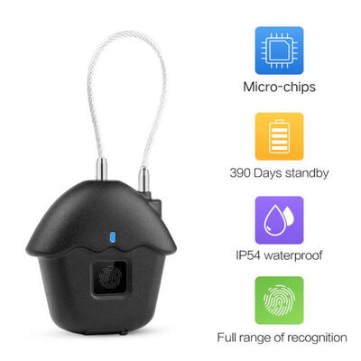 

Intelligent Digital Fingerprint Lock Smart Touch Keyless Door Lock USB Rechargeable Padlock For Outdoor Travel