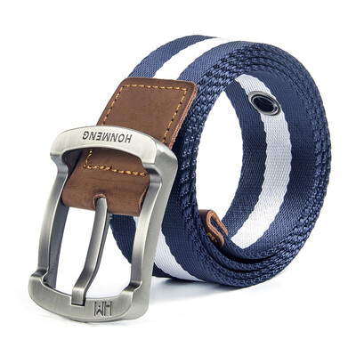 

High Quality Fashionable Canvas Belts Alloy Pin Buckle Mens Belt Male Canvas Belts Wild Jeans Belt Military Tactical Belt