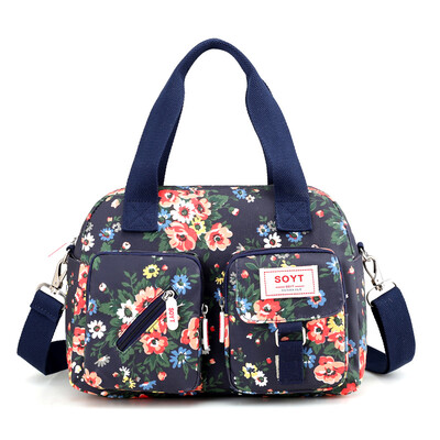 

Cloth bag female middle-aged&elderly mother bag shoulder slung handbag nylon canvas Oxford bag large capacity womens bag