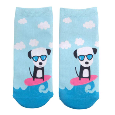 

Kids Girls Boys Print Cartoon Unicorn Short Socks Suitable For Child Aged 6-12