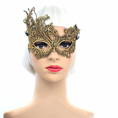 

Lace Bronzing Mask Eye Sexy Masquerade Ball Halloween Party Dress Costume Party Masks