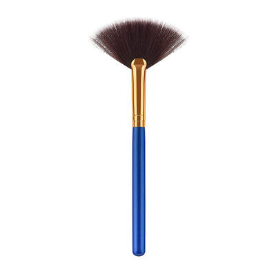 

Fan Shaped Makeup Brush Blending Contour Cheek Blush Foundation Brushes