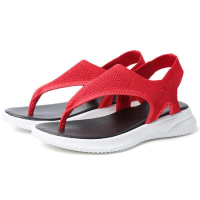 

Fast delivery Women Sandals 2019 Fashion Breathable Comfort Shopping Ladies Sandals Summer Shoes wedge Black White Sandal Shoes