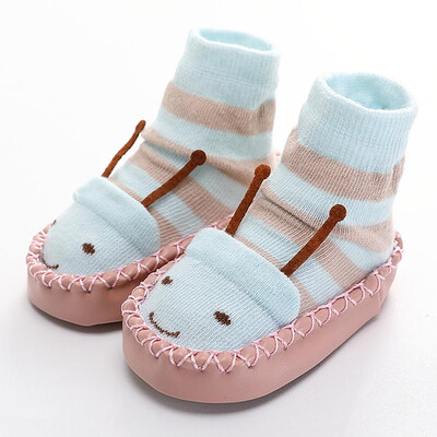 

Baby Toddler Cartoon Non-Slip Cotton Floor Socks Baby Toddler Shoes Leather Socks Soft Bottom Non-Slip Cotton Children Socks