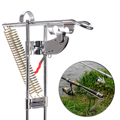 

Saidsome Automatic Double Spring Angle Rod Pole Fish Pole Bracket Fishing Rod Holder Rest fishing bait fishing lure