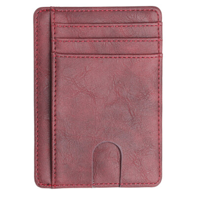 

Gobestart New Mens Leather Wallet Thin Credit Card Holder ID Case Purse Bag