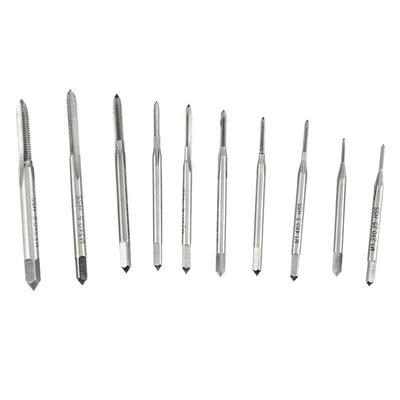 

Greensen 10pcs M1M35 Mini Straight Flute High Speed Steel Hand Screw Tap Set Plug Tap Drill Bits