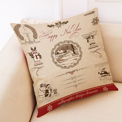 

Tailored Christmas Home Decor Cushion Cover Graffi Style Throw Pillowcase Pillow Covers