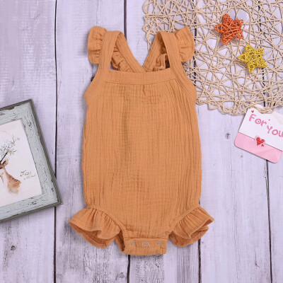 

Toddler Baby Kids Girls Sleeveless Dot Print Ribbons Romper Jumpsuit Clothes