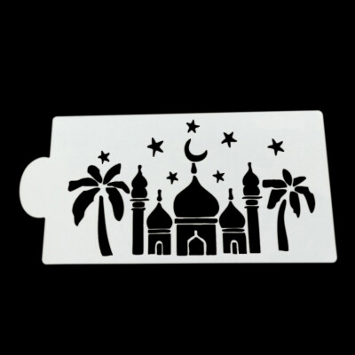 

Muslim Festival Ramadan Cake Decorating Spray Pattern Mold Muslim Fasting Eid al-Fitr Theme Cake Decoration Tools Supplies