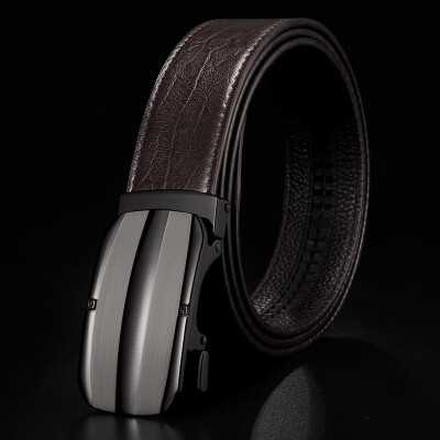 

Mens belt leather automatic buckle high-end business casual belt youth simple belt men