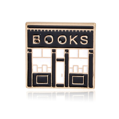 

Lapel Pin Letter Paper Bookstore Message Books "the Future Is Naps""to Do "drink Tea Make Pet Animals Die" Metal Brooches