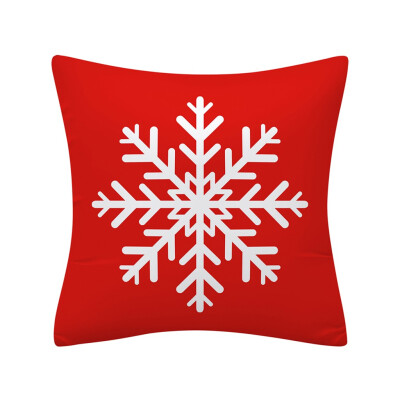 

Siaonvr Christmas Pillow Case Glitter Polyester Sofa Throw Cushion Cover Home Decor