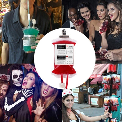 

51020Pcs 400ml Energy Blood Bag Halloween Props Reusable Vampire Drink Bottle Horror Party Halloween Decorations