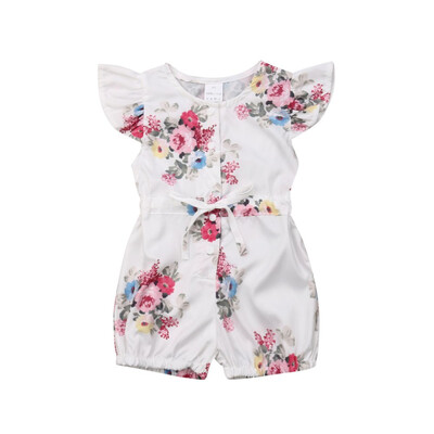 

Toddler Kids Baby Girl Clothes Flower Romper Jumpsuit Bodysuit Overall Outfit