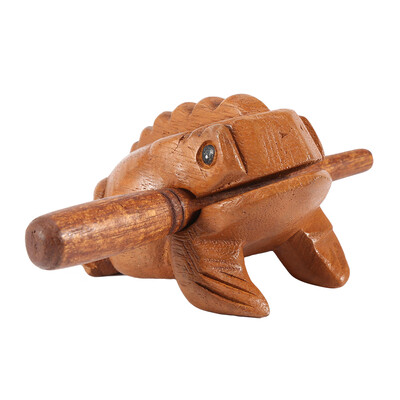 

Thailand Traditional Craft Wooden Lucky Frog Croaking Musical Instrument Home Office Decor Thailand Wooden Frog Thailand Frog