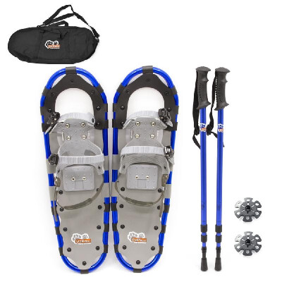 

Snow Shoes Aluminum Snow Shoes with Adjustable Poles Carry Bag for Women Men