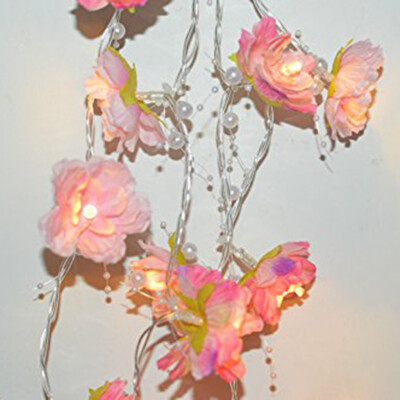 

〖Follure〗Attery Powered Rose Flower String Fairy Light Christmas Wedding Decoration Lamp