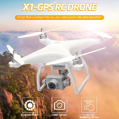 

WLtoys XK X1 Drone with Camera 1080P 2-Axis Self-stabilizing Gimbal GPS Return Brushless Motor 5G FPV Live Video 17 Mins Flight Ti