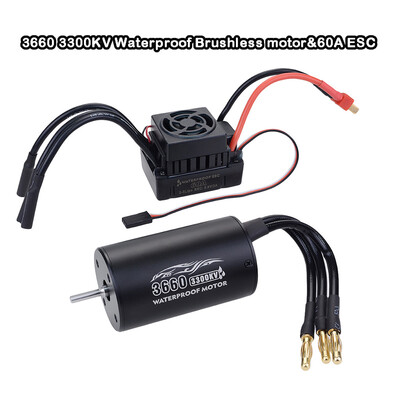 

Siaonvr SURPASS 3660 26003300KV Waterproof Brushless motor&60A ESC For 110 RC Car