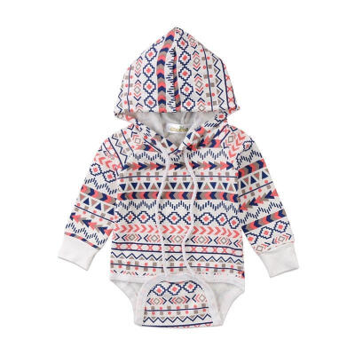 

Newborn Baby Boys Girls Toddler Hoodie Hooded Romper Jumpsuit Clothes Outfits US