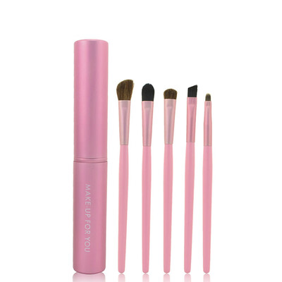 

〖Follure〗5Pcs Professional Makeup Eye Eyeshadow Brush Brushes Cosmetic SetRound Tube