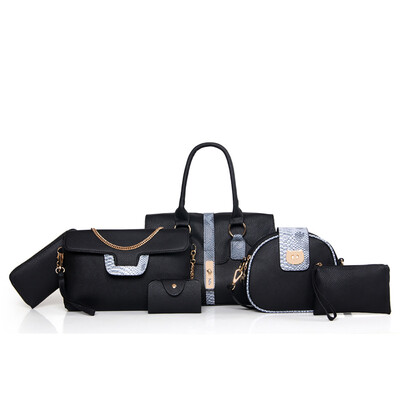 

Tailored Pack of 6 Bags Women Multi-purpose Purse Leather Leatherette Shoulder Handbag