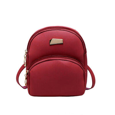 

Candy Color Small Backpacks Women Satchel Leather Shoulder Messenger Bags