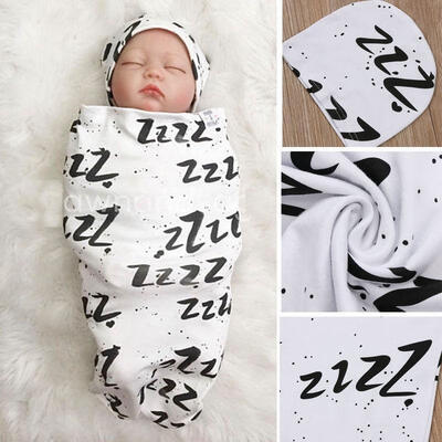 

Details about Fashion Cute Newborn Baby Infant White Swaddle Wrap Swaddling Sleeping BagHat