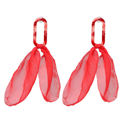 

Bohemia Trendy Yarn Flowers Drop Earrings For Women Wedding Party Jewelry Ethnic Statement Earrings Female 2019