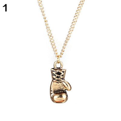 

Fashion Punk Style Sports Boxing Gloves Pendant Necklace Jewelry Xmas Gift