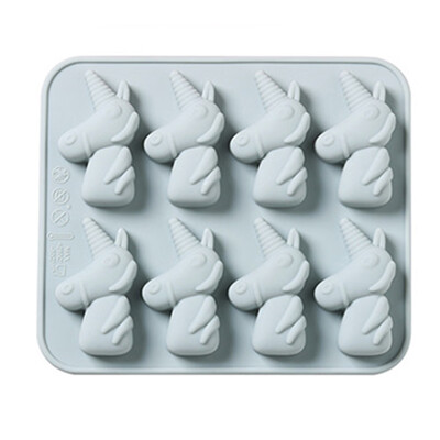 

Unicorn Cake Jelly Cookies Soap Mold Chocolate Baking Mould Tray Wax Ice Cube