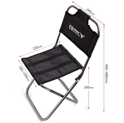 

Climbing outdoor folding chair Aviation aluminum alloy backrest chair fishing chair Train stool&horse