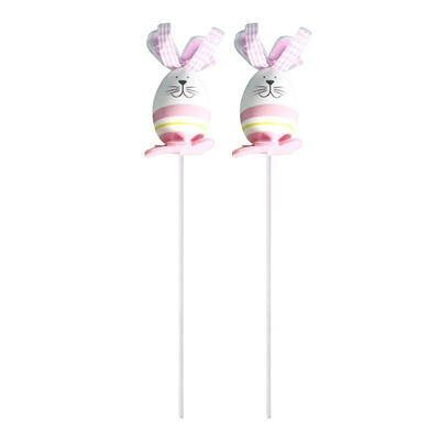

2pcs Plastic Easter Eggs Painting Handmade DIY Easter Decoration Kids Gift