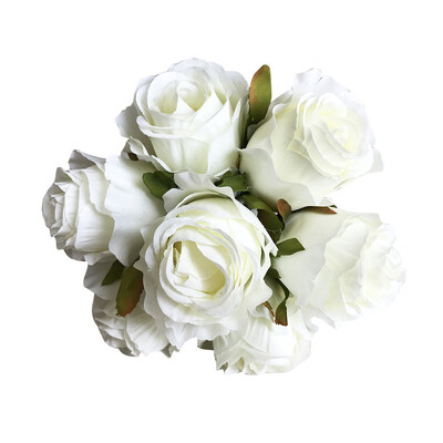 

Toponeto 1Bouquet 7 Heads Artificial Peony Silk Flower Leaf Home Wedding Party Decor