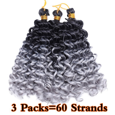 

3 Packs Afro MarleyBob Crochet Hair Marlibob Crochet Extension Kinky Curly Kinky Bundle Ombre Braidng Hair Extensions