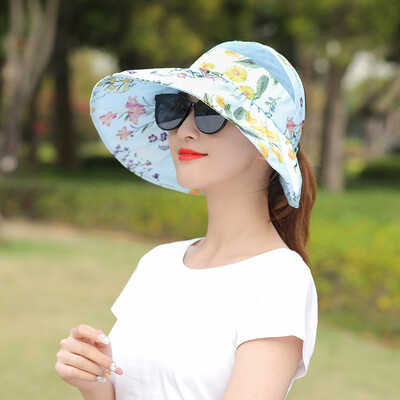 

Sunhat Female Sunscreen Outdoor Summer Korean Hat Sunshade Hat Anti-ultraviolet Folding Fashion Beach Hat