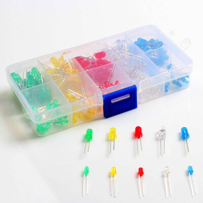

200 Pieces 3MM 5MM Blend LED Luminous Tube kit