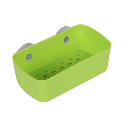 

Suction Cup Bathroom Shelf Basket Rack Organizer Hanging Wall Kitchen Shelf