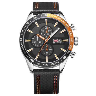 

MINI FOCUS Mens Strap Famous Brand Clock Quartz Man Watches Auto Date