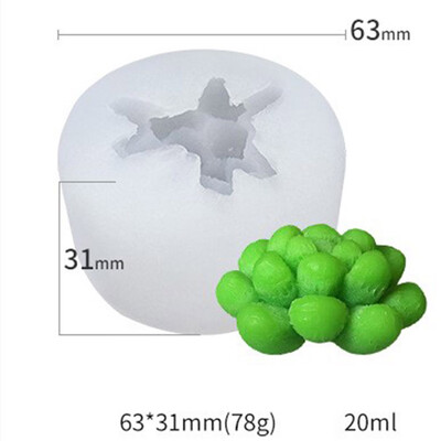

Succulent Cacti Candle Mold Moulds DIY Craft Soap Molds Plaster Silicone Molds