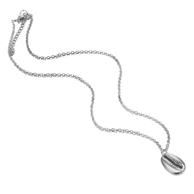 

Vintage Fashion Gold Silver Alloy Conch Shell Pendant Necklace for Women Simple Seashell Necklace Ocean Beach Bohemian Jewelry