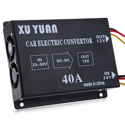 

40A DC 24V to 12V Voltage Reducer Car Power Supply Transformer