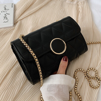

On the new small bag 2019 new Korean version of Joker girl slung small Xiangfeng Lingge chain mini bag