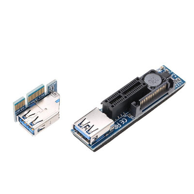 

Mini PCI-E 1X Extension Cable Powered Riser Adapter