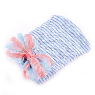 

Newborn Baby Infant Girl Comfy Big Flower Bowknot Hospital Cap Beanie Hat Sequin